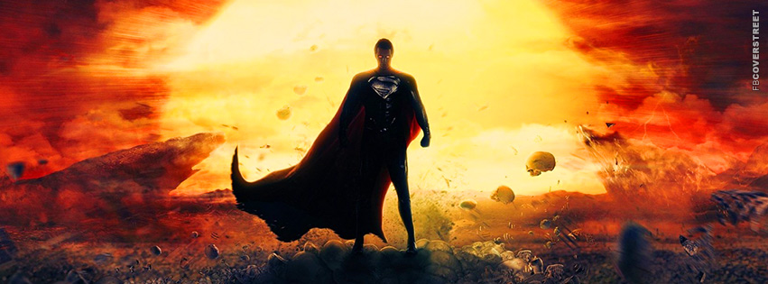 Man of Steel Explosion Facebook cover