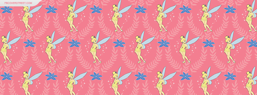 Tinkerbell Pattern Facebook cover