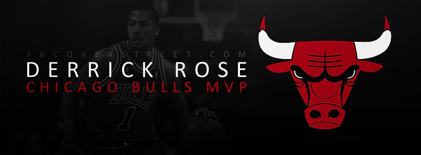 Derrick Rose MVP Chicago Bulls Logo Facebook cover