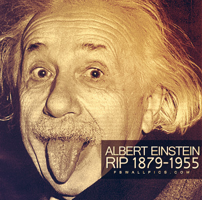 Albert Einstein RIP Facebook picture