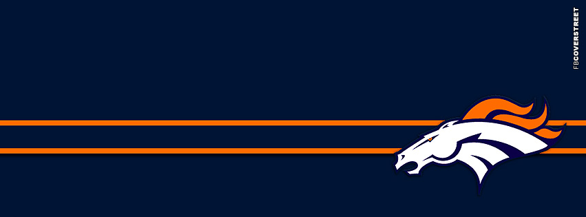 Denver Broncos Striped Logo Facebook cover