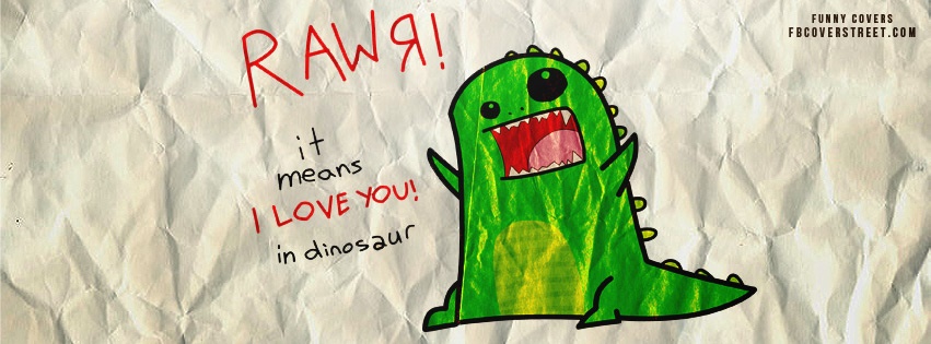 Rawr It Means I Love You Facebook cover