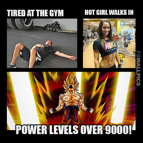 Hot Girl Walks Into The Gym Fitness Meme Facebook picture