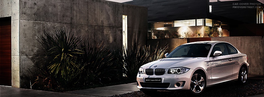BMW In Front of Nice House Facebook cover