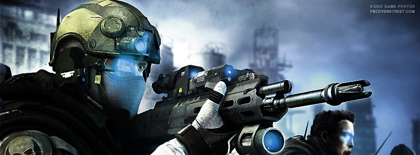 Ghost Recon Future Soldier Aiming Soldier Facebook cover