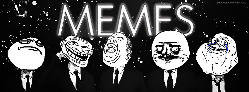 Meme Heads Business Suits Facebook cover