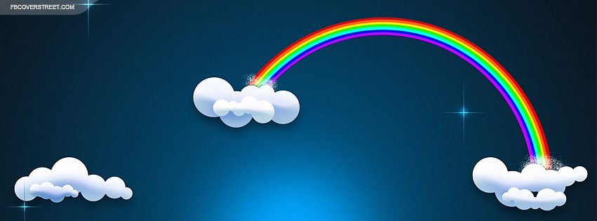 Rainbow Clouds  Facebook cover