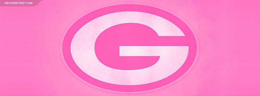 Green Bay Packers Pink Logo Facebook Cover
