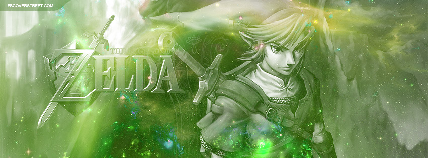 The Legend of Zelda Link Artwork Facebook cover