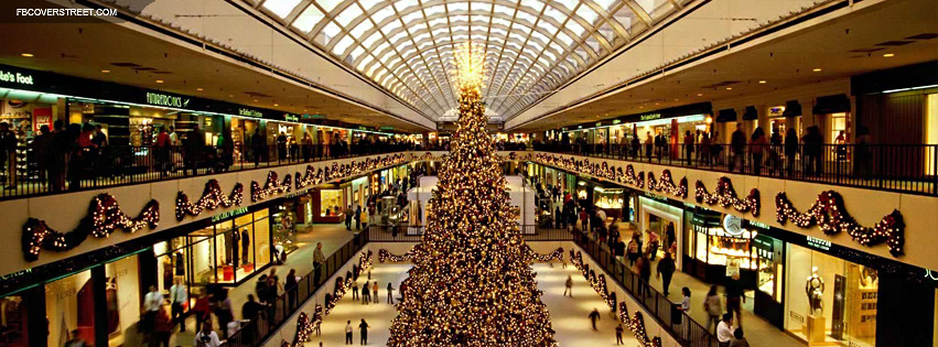 Houston Texas Galleria Christmas Tree  Facebook Cover