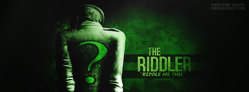 The Riddler Riddle Me This Facebook cover