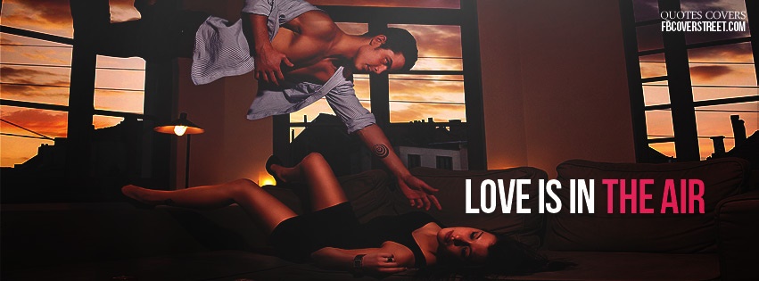 Love Is In The Air Facebook cover