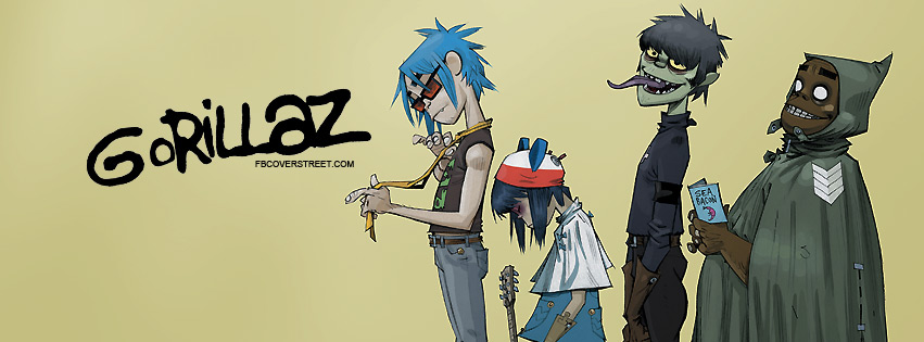Gorillaz 2 Facebook Cover