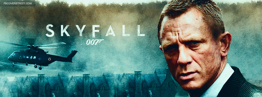 Skyfall 007 James Bond Daniel Craig Movie Poster Facebook cover