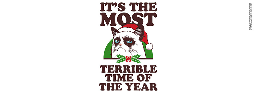Grumpy Cat Christmas  Facebook cover