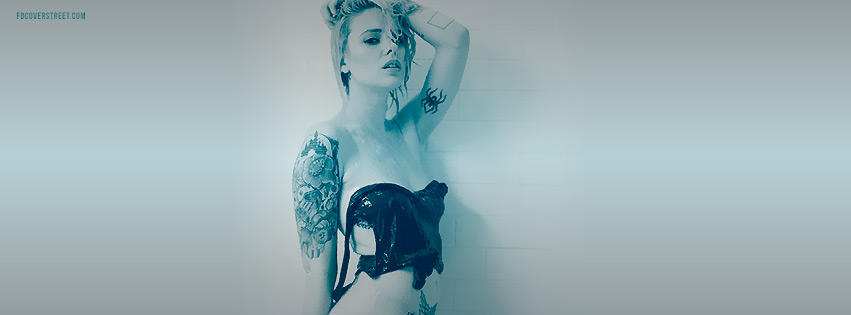 Tattooed Wet Blonde Facebook Cover