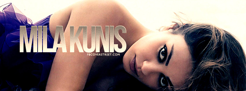Mila Kunis Seductive Look Facebook Cover