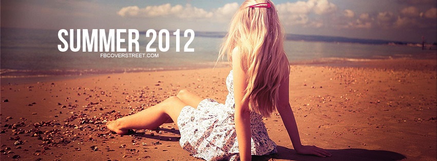 Summer 2012 Girl On Beach Facebook Cover