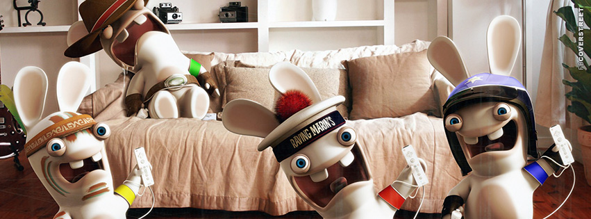 Raving Rabbids partytime  Facebook Cover
