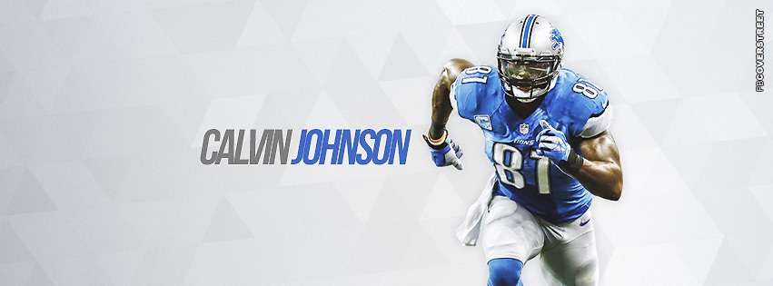 Detroit Lions Calvin Johnson Facebook cover