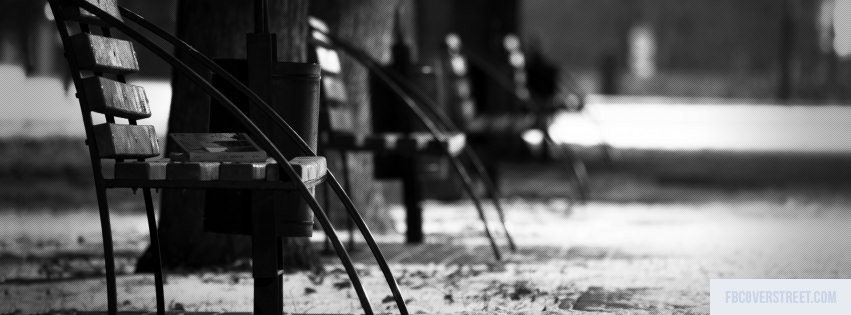 Empty Seats Black and White Facebook cover