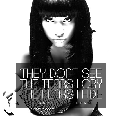 Nicki Minaj The Tears I Cry Quote Facebook picture