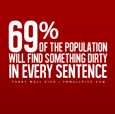 Something Dirty In Every Sentence Facebook picture