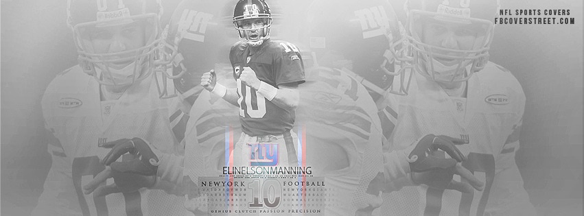 Eli Manning New York Giants Facebook cover