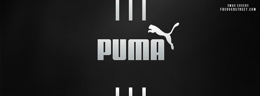 Puma Black and White Logo Facebook Cover