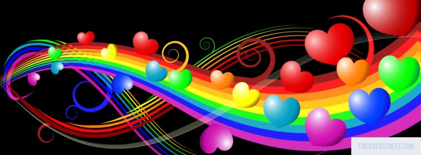 Rainbow Love Facebook Cover