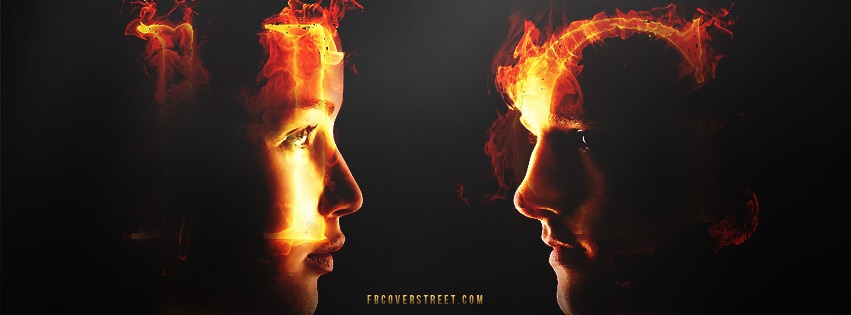 Katniss and Peeta Hunger Games 2 Facebook cover