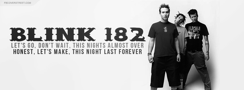 Blink 182 First Date Lyrics Facebook cover