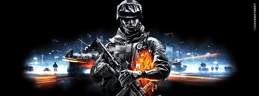 Battlefield 4 Poster Soldier  Facebook Cover