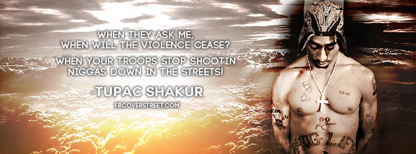 Tupac Shakur Heaven's Ghetto Facebook cover