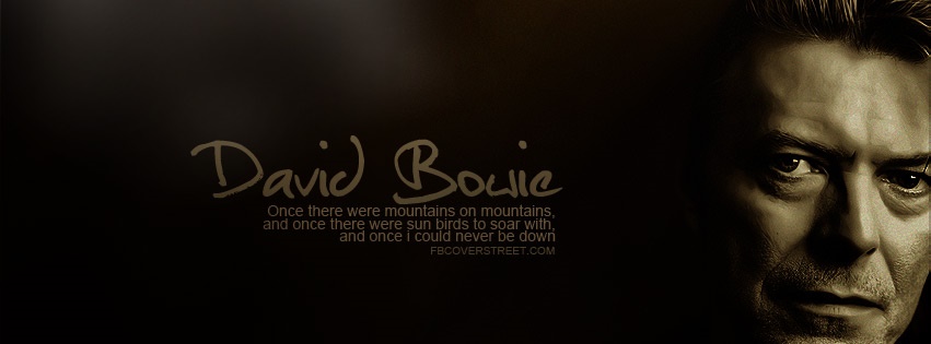 David Bowie Station To Station Quote Facebook cover