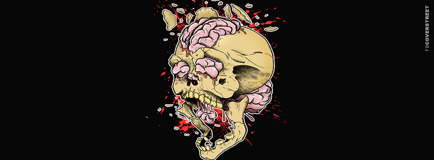 Exploding Skull Art  Facebook cover