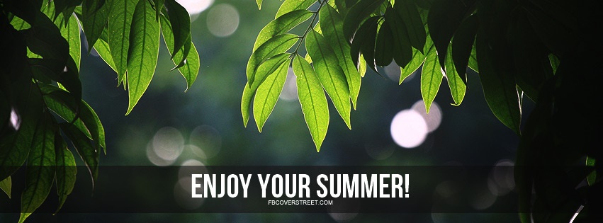 Enjoy Your Summer Facebook cover