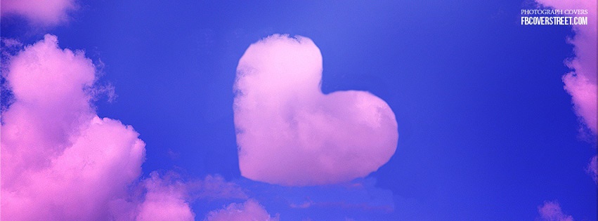 Heart Shaped Cloud Facebook Cover