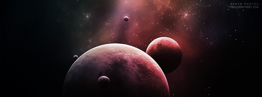 Red Planetary Formation Facebook Cover