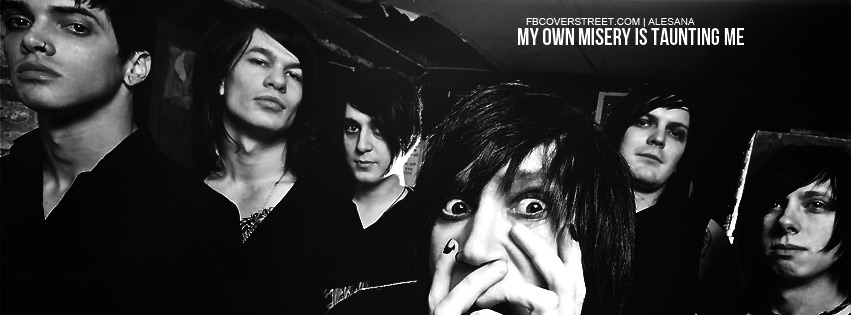 Alesana My Misery Quote Facebook Cover