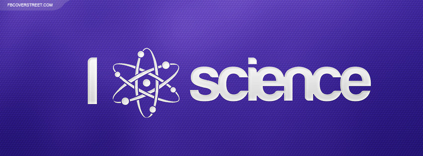 I Like Science Purple Facebook cover