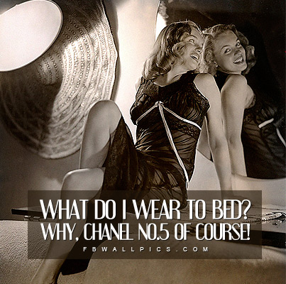 Marilyn Monroe Chanel No 5 Quote Facebook picture
