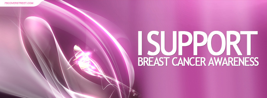 I Support Breast Cancer Awareness 8 Facebook cover