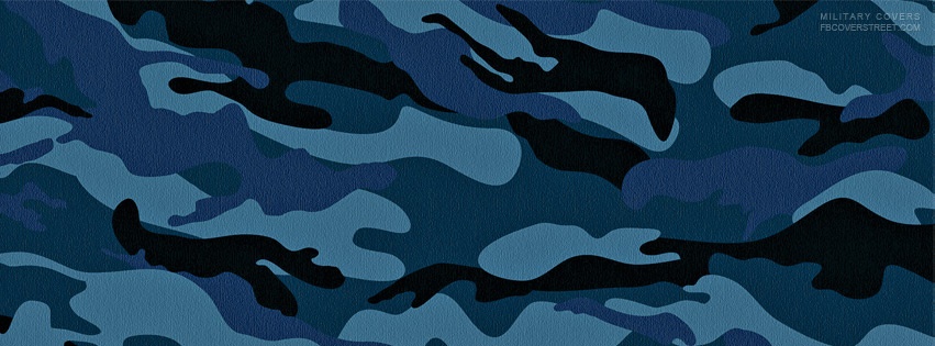 Blue Camo Pattern Facebook cover