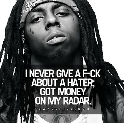 Lil Wayne Money On My Radar Quote Facebook picture