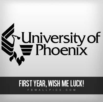 First Year University of Pheonix Arizona Facebook picture
