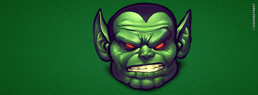 Green Goblin Chunky Face  Facebook Cover