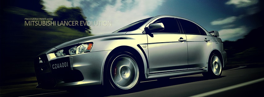2012 Mitsubishi Lancer Evolution Facebook Cover