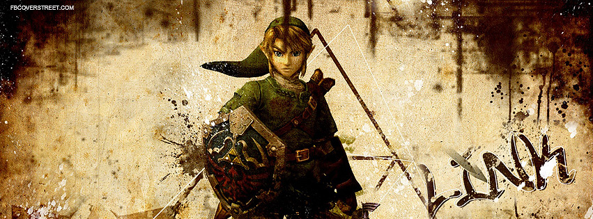 Zelda Link Grungy Facebook cover