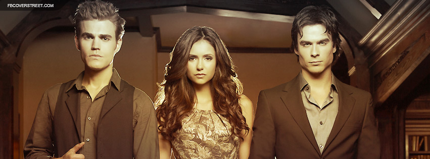 The Vampire Diaries Stefan Elena And Damon Facebook cover